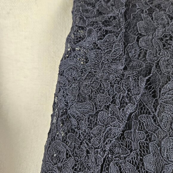 LC Lauren Conrad Size 12 Black Lace Blazer 1 Button Closure Front Pockets NWT - Picture 3 of 14